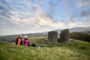 Couple hiking in the Sperrins